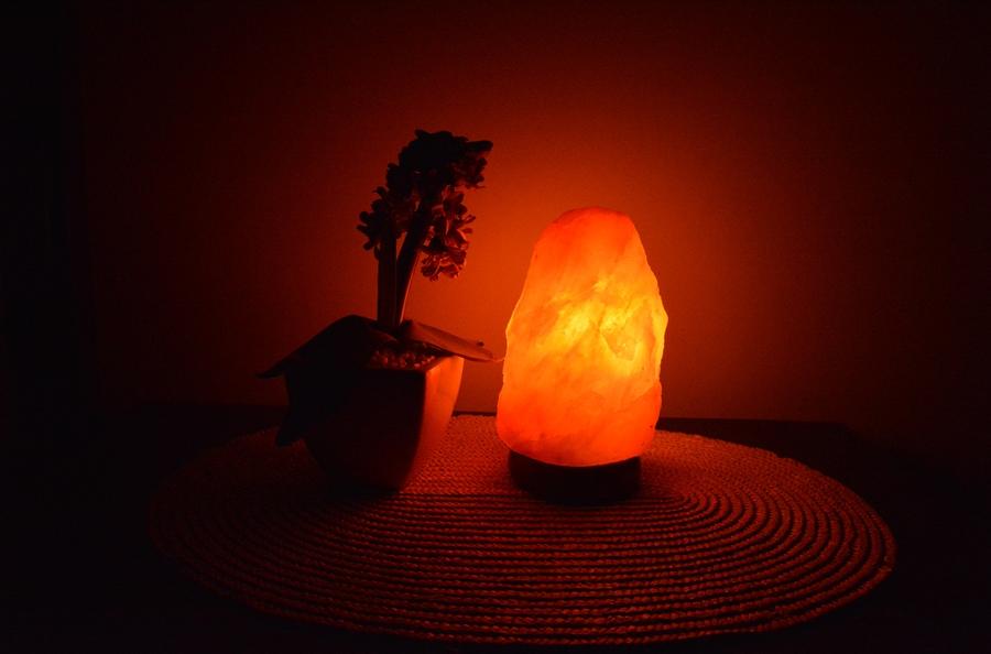 Authentic Himalayan Salt Lamp made in Pakistan with FREE Extra bulb