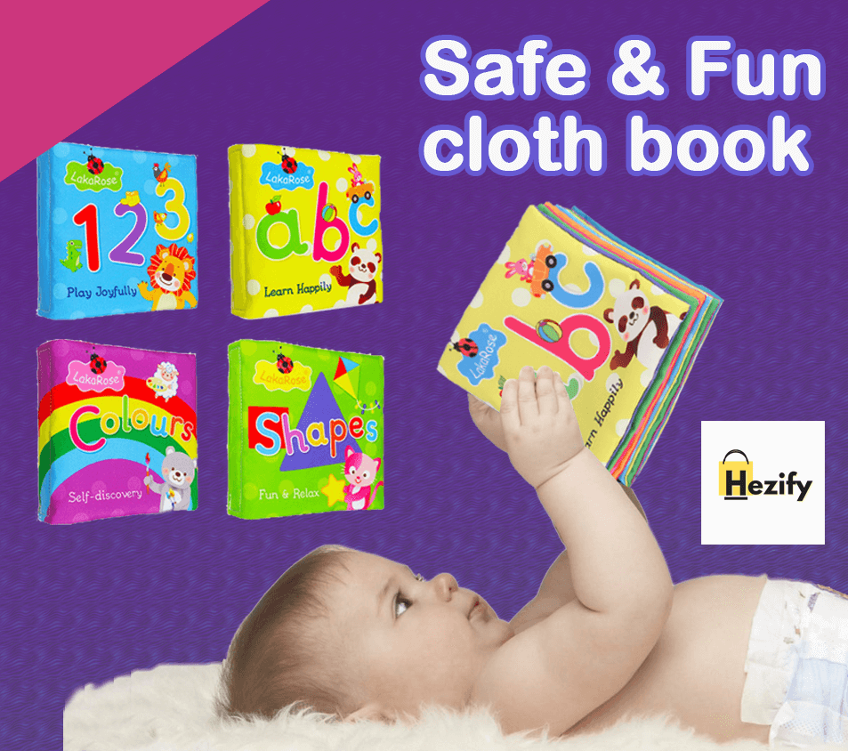 4-in-1 First Learning Cloth Book Set For your Baby